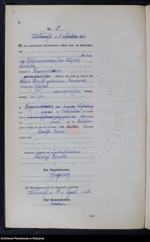 image.from.unit.number "Geburts-Neben-Register Nr 1 - 167"