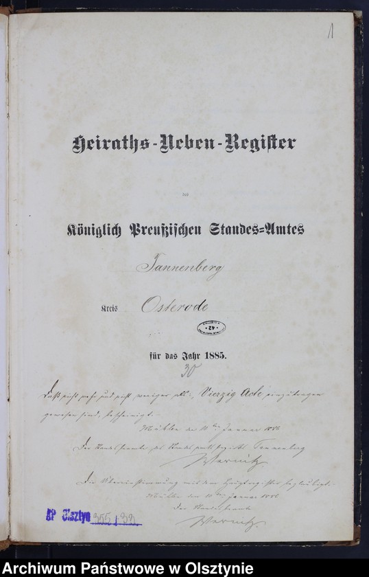 image.from.unit.number "Heiraths-Neben-Register Nr 1 - 40"