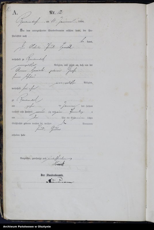 image.from.unit.number "Geburts-Haupt-Register Nr 1 - 322"