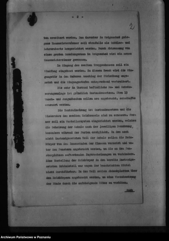 Obraz 6 z jednostki "Kostenüberschlag für Instandsetzungsarbeiten im Gebäude der Staatlichen Ingenieurschule, Posen, Bergerstr. 5."