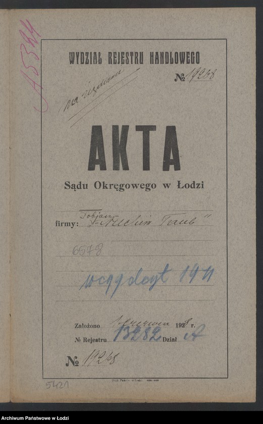 Obraz 2 z jednostki "Tobjasz Nuchim Taube – wyrób i sprzedaż obuwia"