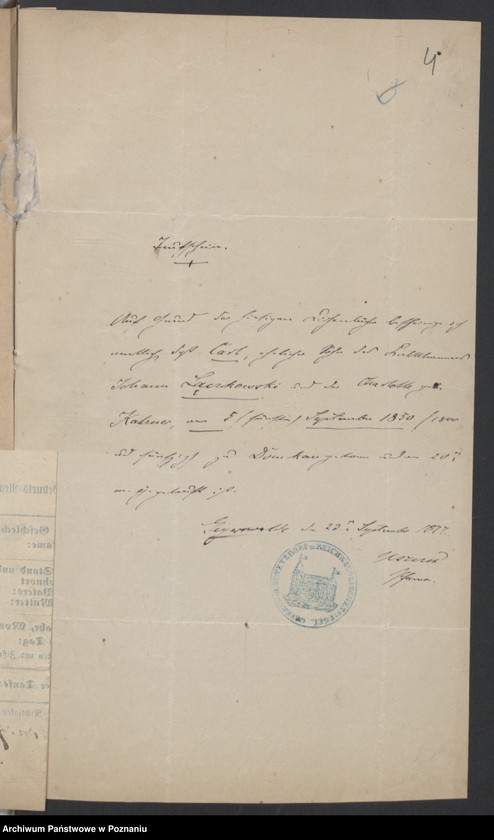 Obraz 6 z jednostki "Die von den Verlobten beigebrachten Urkunden zur Eheschliessung pro 1878"