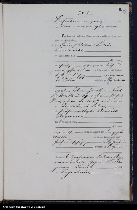 image.from.unit.number "Heiraths-Haupt-Register Nr 1 - 27"