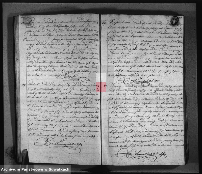 image.from.unit.number "Duplikat akt urodzonych, zaślubionych i umarłych w parafij seyneńskiey roku 1835"