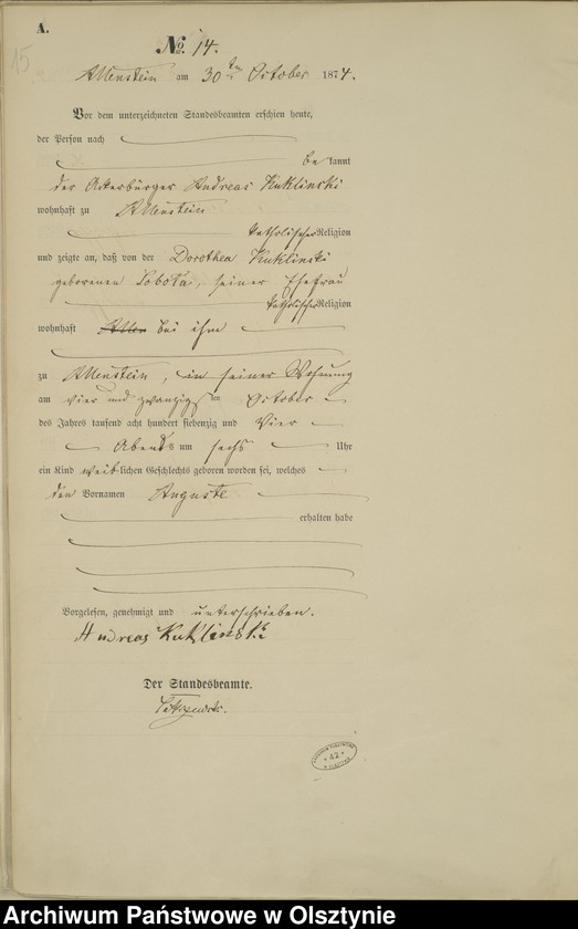 image.from.unit.number "Haupt-Geburts-Register Nr 1 - 73"