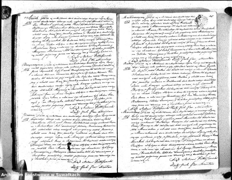 image.from.unit.number "Duplikat Aktów Urodzenia Zaślubienia i Zeyscia Katolików Parafii Mirosławskiey 1827 roku"