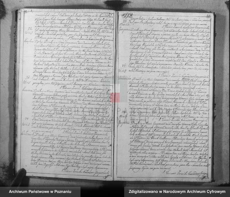 Obraz 14 z jednostki "Akta urodzeń, małżeństw, zgonu"
