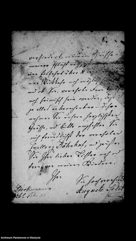 image.from.unit.number "/Agnes, Auguste, Clara, Ella, M. Pelet, Ella v. Stein, M. Pelet u. v. Wuthenow an Anna Gfin Lehndorff geb. Hahn/"