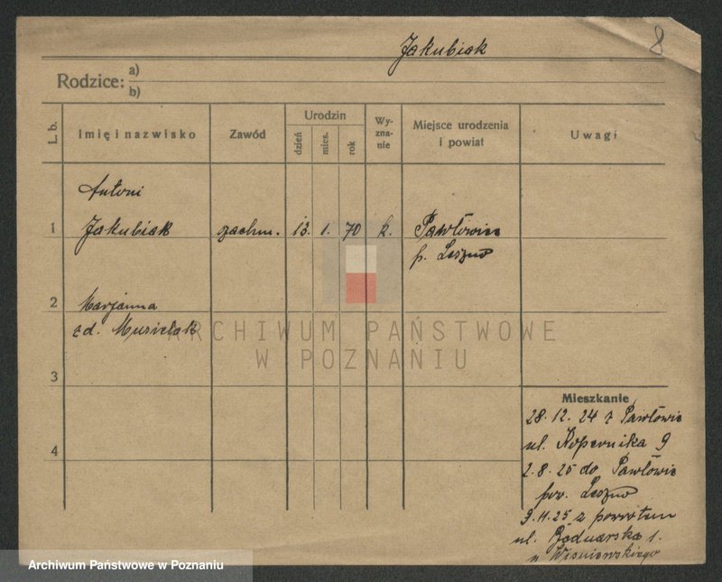 Obraz 8 z jednostki "Jakubiak - Jakubowicz"