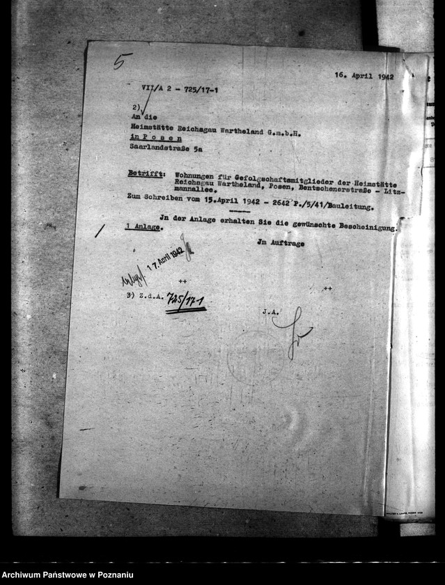 Obraz 11 z jednostki "Posener Kleinwohnungsbau- Gesellschaft mit beschränkter Haftung"