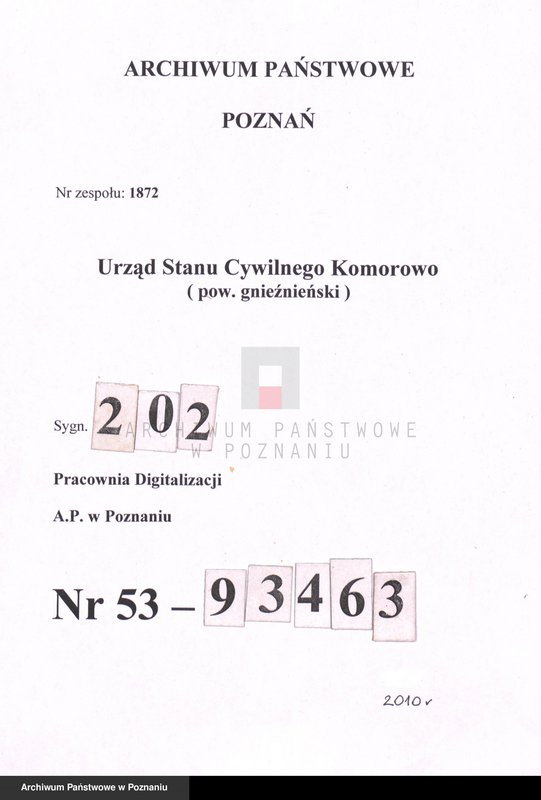 Obraz 1 z jednostki "Księga zgonów [Rejestr poboczny zgonów]"