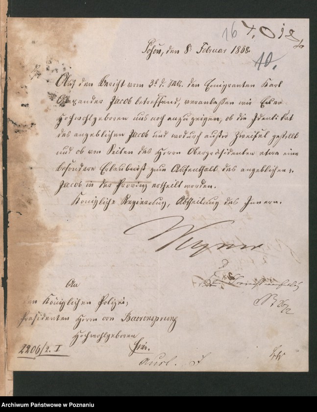 Obraz 20 z jednostki "A. betr. Karl Jacob, Literat aus Płock"