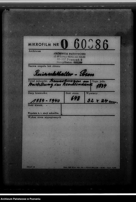 Obraz 2 z jednostki "Bewerbungen um Anstellung im Beamtendienst"