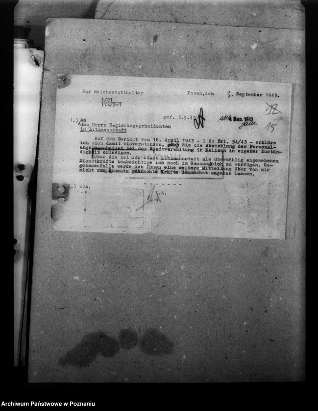 Obraz 19 z jednostki "Überprüfung des Personaleinsatzes. Ernennungen von gefallenen und vermissten Stalingradskämpfer"