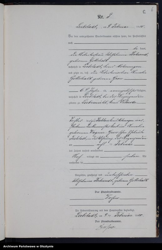 image.from.unit.number "Sterbe-Neben-Register Nr 1 - 53"