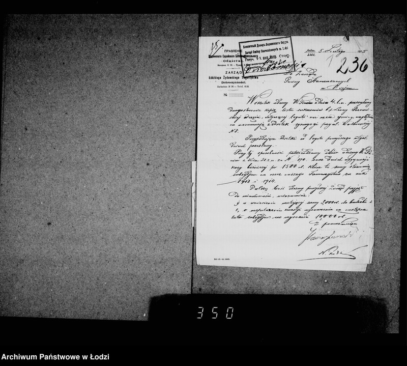 Obraz 5 z jednostki "Akta dotyczące legatu b. p. Leonii Poznańskiej na rzecz synagogi"