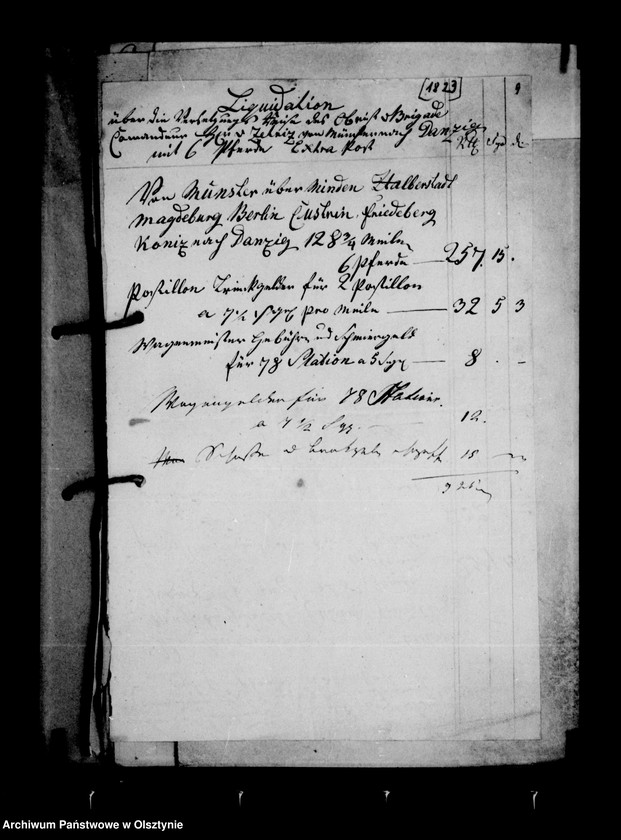 image.from.unit.number "/Akten die Militärdienstzeit des Gf. Karl Friedrich Ludwig Christian v. Lehndorff betr./"