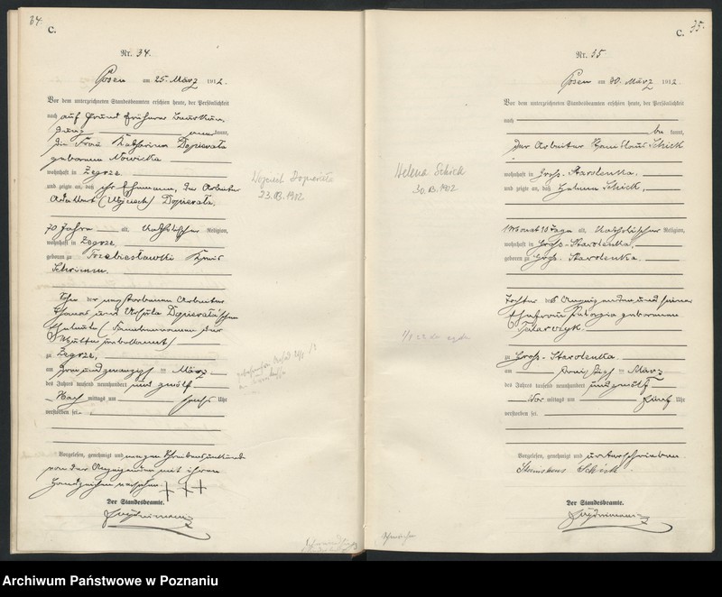 Obraz 20 z jednostki "Księga miejscowa zgonów [Rejestr główny zgonów]"