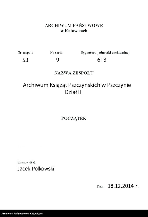 Obraz 3 z jednostki "Acta manualia betreffend Graf Kleist