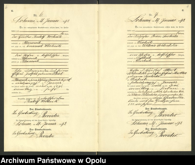 image.from.unit.number "Urząd Stanu Cywilnego Łany Księga zgonów rok 1893"