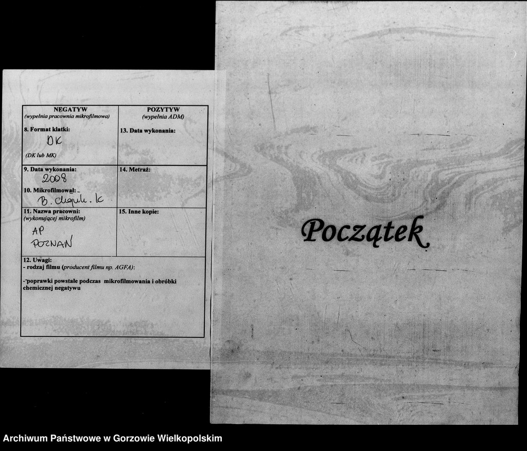 image.from.unit.number "Duplikate der Kirchenbücher von Vietz: Vietz (Witnica), Massin (Mosina)"