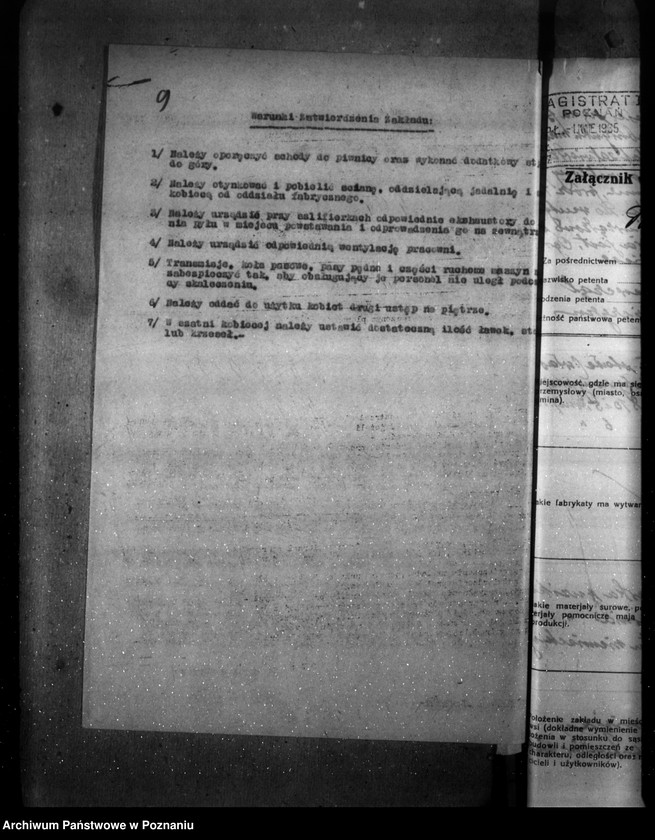 Obraz 13 z jednostki "Zatwierdzenie zakładu przemysłowego fabryki guzików Firmy "Excelsior" Ewy Bielickiej w Poznaniu"