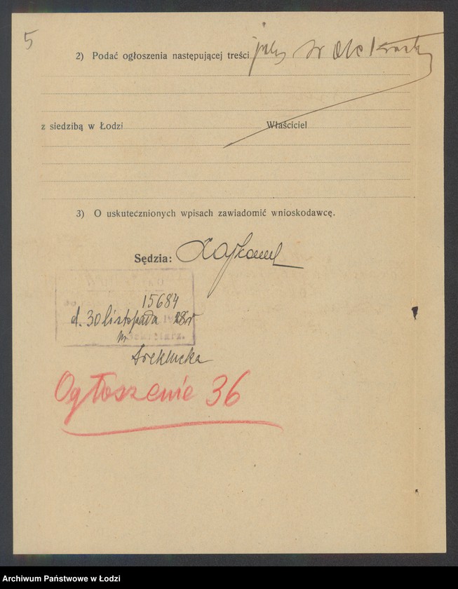 Obraz 7 z jednostki "Mojżesz Limon – wyrób towarów bawełnianych"