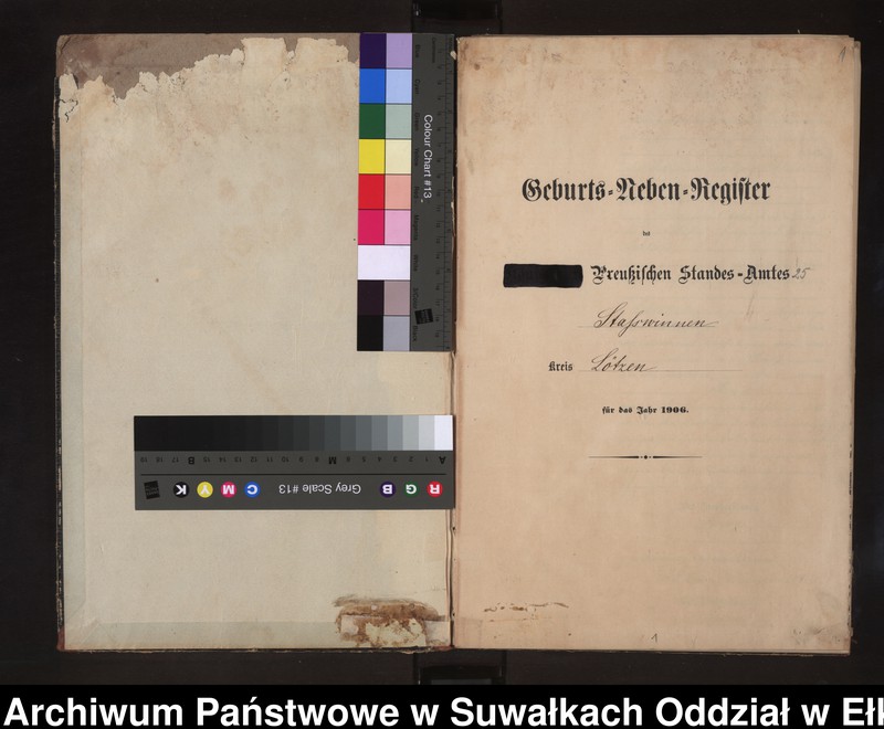 image.from.unit.number "Geburts-Neben-Register des Preussischen Standes-Amtes Stasswinnen Kreis Lötzen"