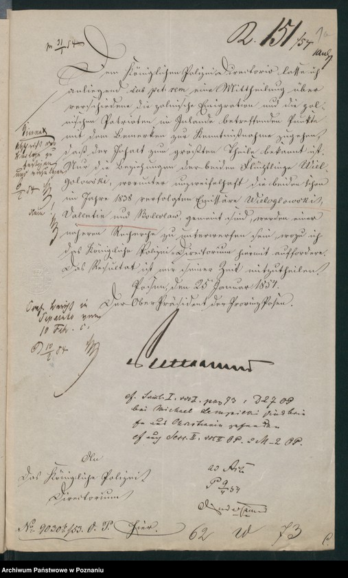 Obraz 5 z jednostki "A. betr. die polnischen Flüchtlinge Valentin, Valerian und Boleslaus Wielogłowski"