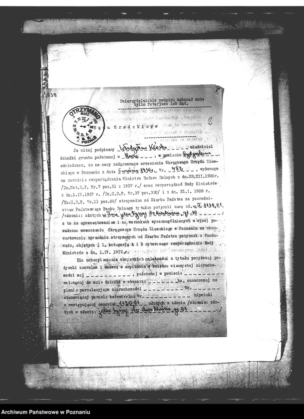 Obraz 6 z jednostki "Huta - powiat bydgoski parcelacja majątku"