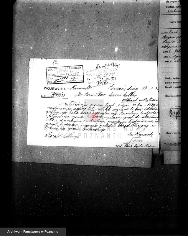 Obraz 17 z jednostki "Mleczarnia Fr. Borkowskiego w Żerkowie pow. jarociński nr woj. kotła 130"