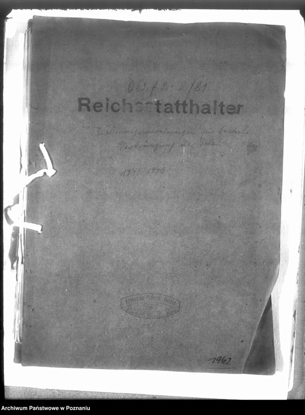 Obraz 4 z jednostki "Wohnungszuweisungen für Deutsche. Verdrängung der Polen."