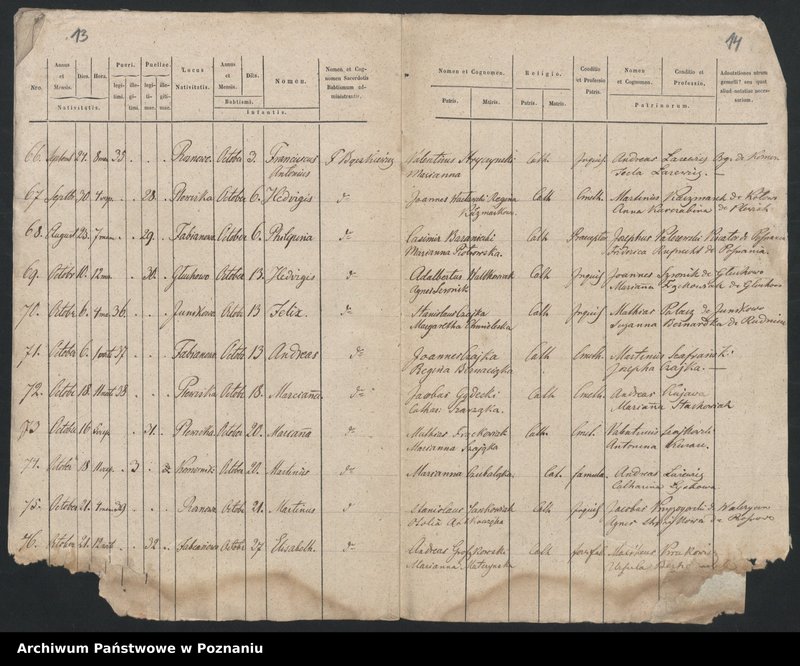 image.from.team "Akta stanu cywilnego Parafii Rzymskokatolickiej Komorniki (pow. poznański)"