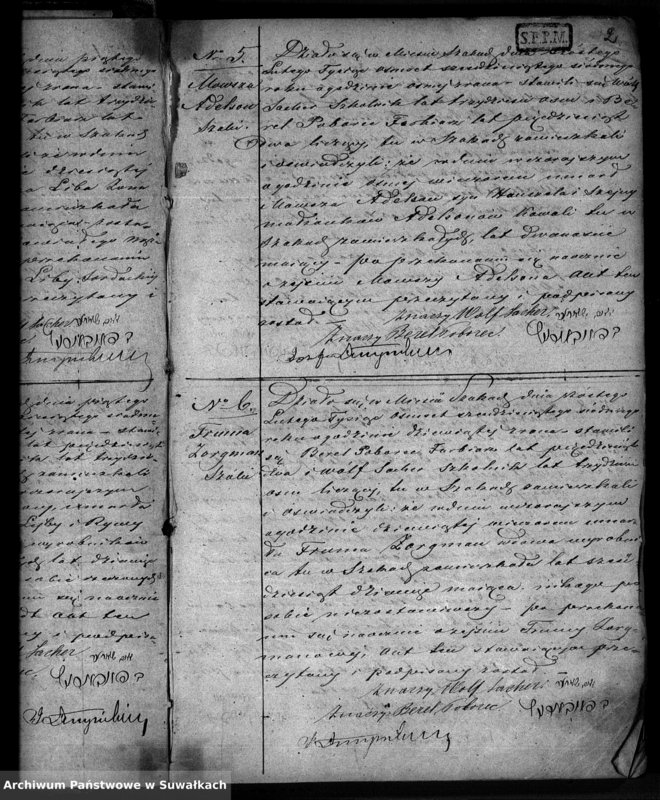 image.from.unit.number "Księga do zapisywania aktów zmarłych parafii żydowskiej Szaki."