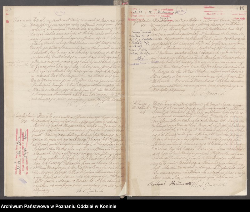 Obraz 14 z jednostki "Księga akt urodzeń, małżeństw, zgonów za 1918 rok"