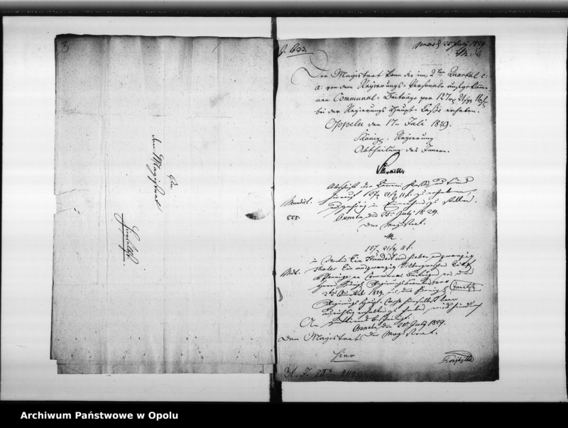 Obraz 7 z jednostki "Acta von Berichtigung der Communal Beitrage des hiesigen Königl[ichen] Regierungs Personals de Anno 1829"