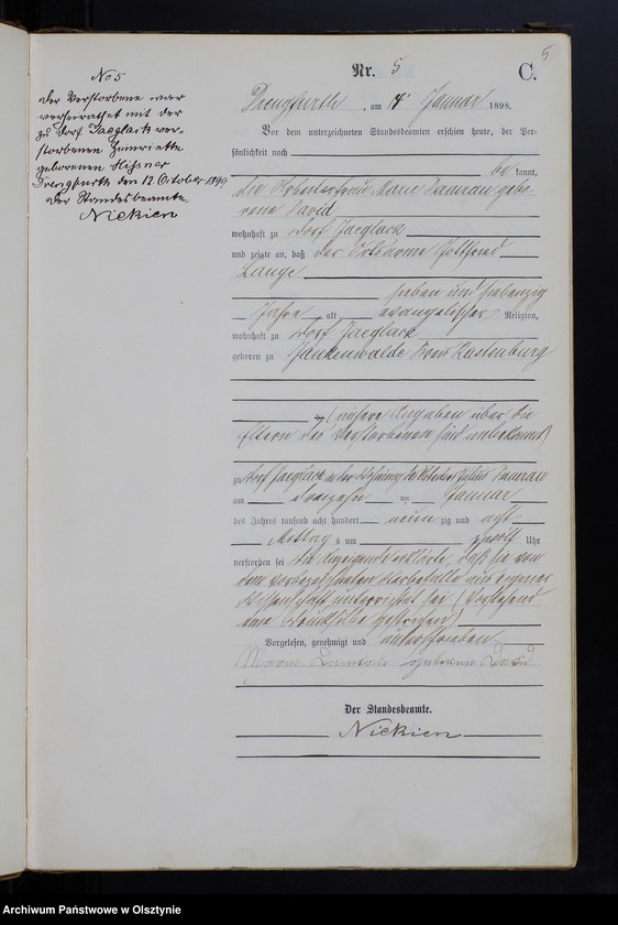 image.from.unit.number "Sterbe-Haupt-Register Nr 1 - 100"