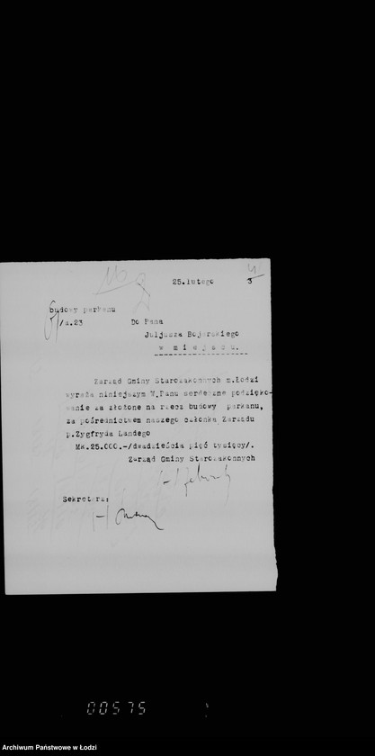 Obraz 8 z jednostki "Bud[owa] park[anu]"