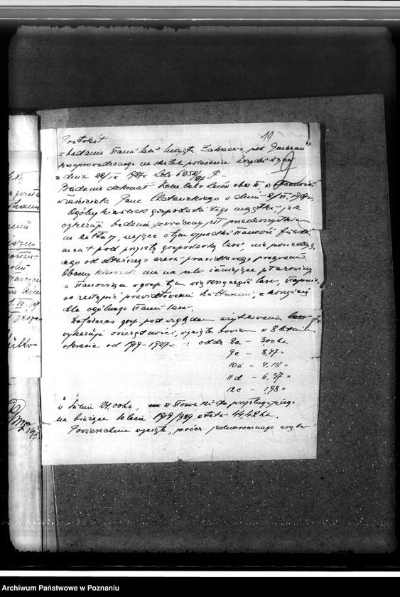 Obraz 15 z jednostki "/Nadzór nad gospodarką leśną/ majętności Zakrzewo powiecie gnieźnieńskim"