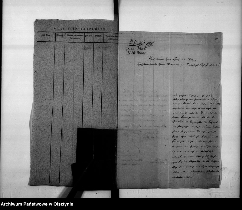 image.from.unit.number "Bei der Regirung Abtheilung für die Kirchen Verwaltung und das Schulwessen beschäftigten Dr. Der Rechte Nickolovius [Alfred]"