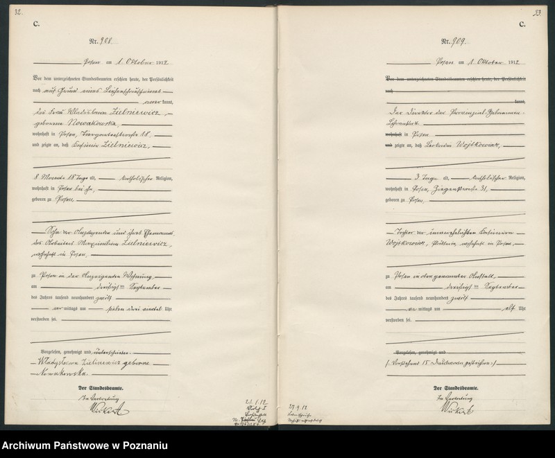 Obraz 19 z jednostki "Księga miejscowa zgonów tom III [Rejestr główny zgonów]"