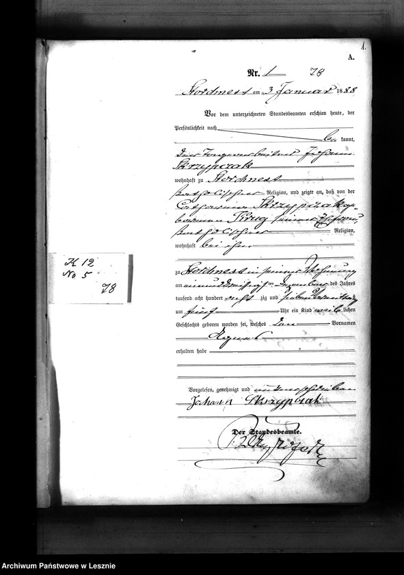 Obraz 4 z jednostki "[Księga urodzeń]"
