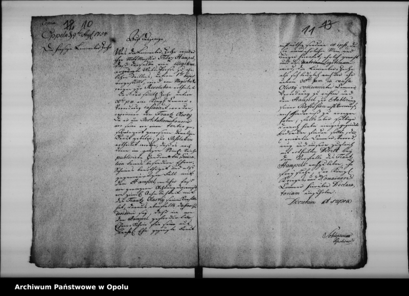 Obraz 11 z jednostki "Acta die Decreta Legitimationis natalium bei Zünften betreffend 1750-1795"