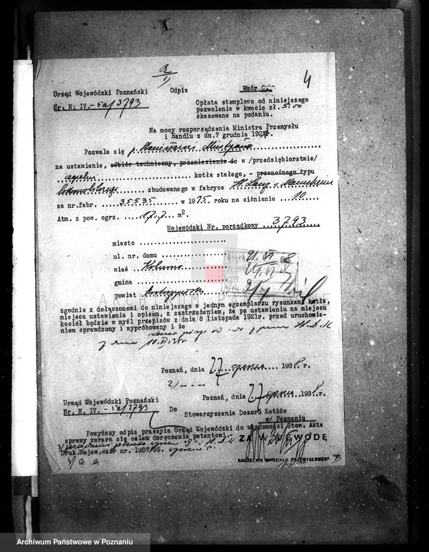 Obraz 8 z jednostki "/Cegielnia w Kobiernie, pow. krotoszyński, własność St. Minta nr 6579/"