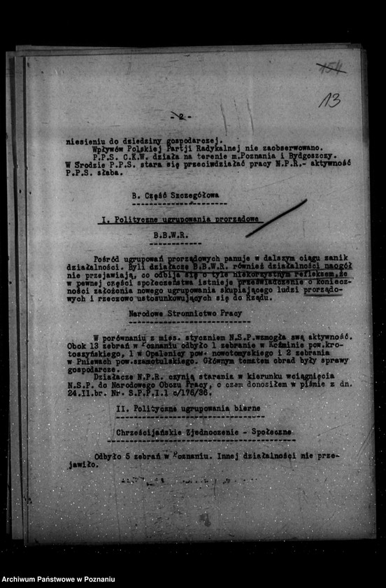 Obraz 17 z jednostki "Sprawozdania miesięczne z polskiego legalnego ruchu politycznego za czas od stycznia do grudnia 1936 r."