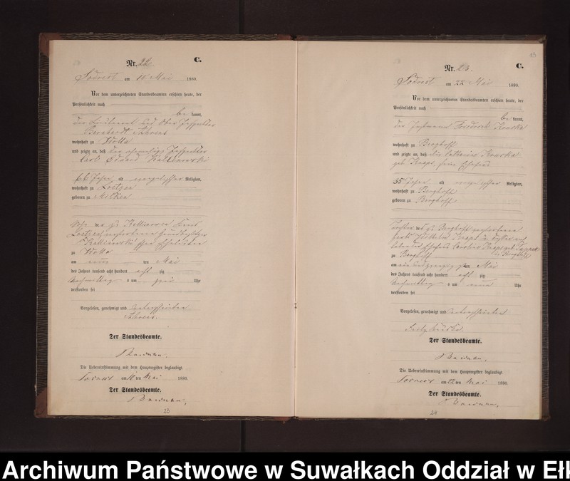 image.from.unit.number "Sterbe-Neben-Register des Preussischen Standes-Amtes Neuhoff Kreis Loetzen"