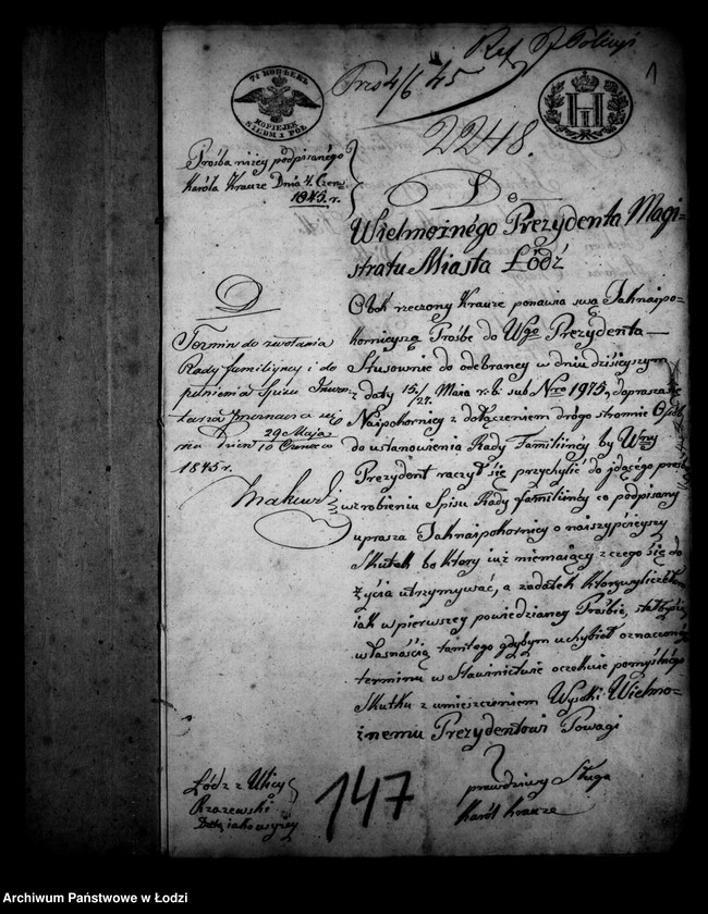 Obraz 5 z jednostki "Akta tyczące się ustanowienia rady familijnej i spisu inwentarza po zmarłej Annie z Kerfertów Krauze"