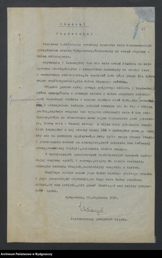 image.from.unit.number "Przejęcie miasta przez rządy polskie"