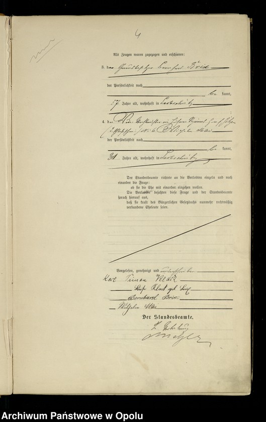 image.from.unit.number "Heiraths-Haupt-Register Standesamts Leobschütz pro 1904"