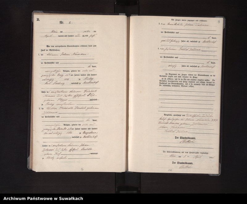 image.from.unit.number "Heiraths-Neben-Register des Königlichen Preussischen Standes-Amtes Orlen in Rhein Kreis Loetzen"